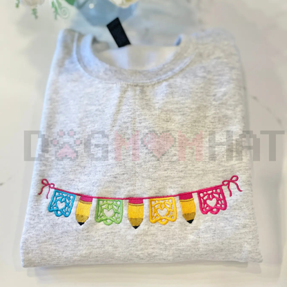 Maestra Papel Picado Embroidered Sweatshirt