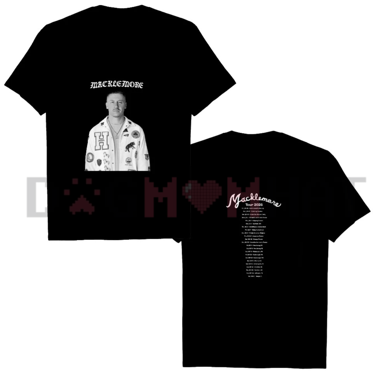 Macklemore World Tour 2026 T-Shirt – Rap Hip-Hop Concert Tour Unisex Tee