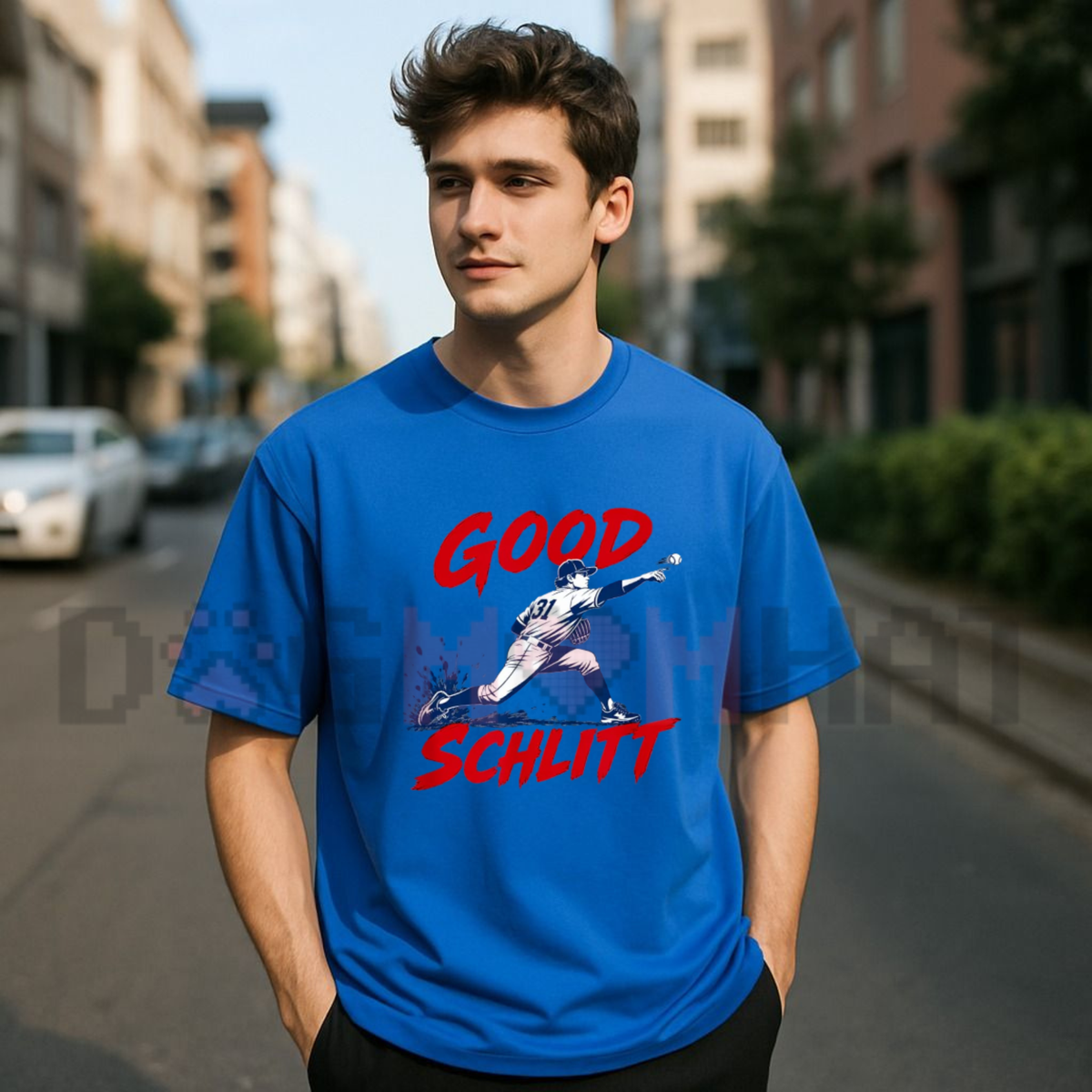 Rookie Pitcher Number 31 Good Schlitt Baseball Fan Graphic T-Shirt