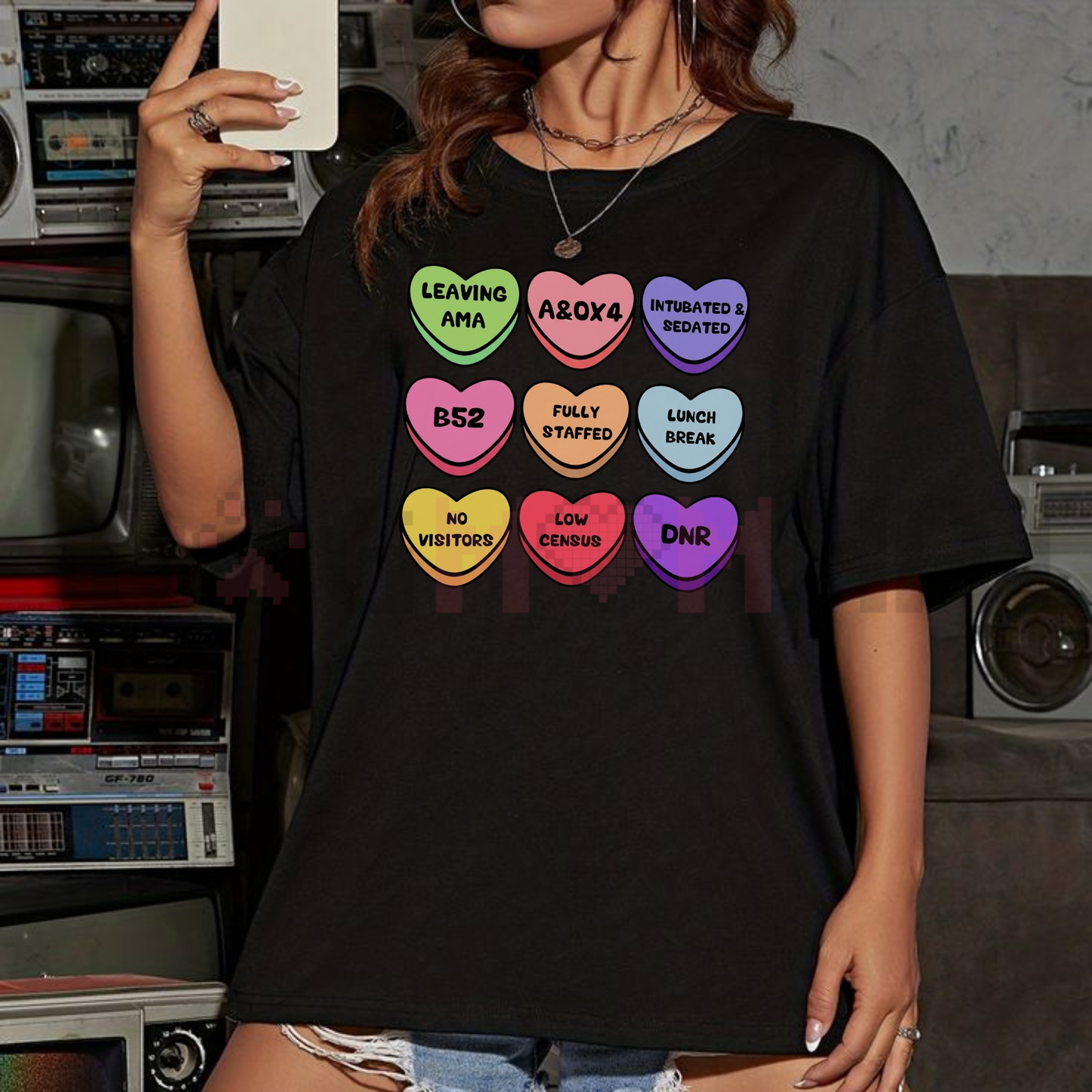 "Fruits of the Spirit" Candy Hearts T-Shirt