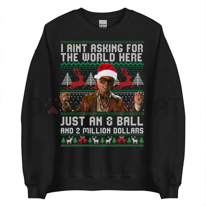 Funny The Righteous Gemstones '8 Ball & 2 Million' Ugly Christmas Sweatshirt