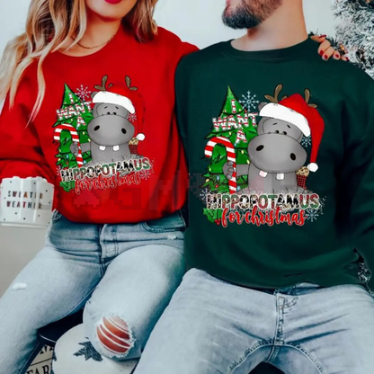 "I Want a Hippopotamus for Christmas" Sweatshirt