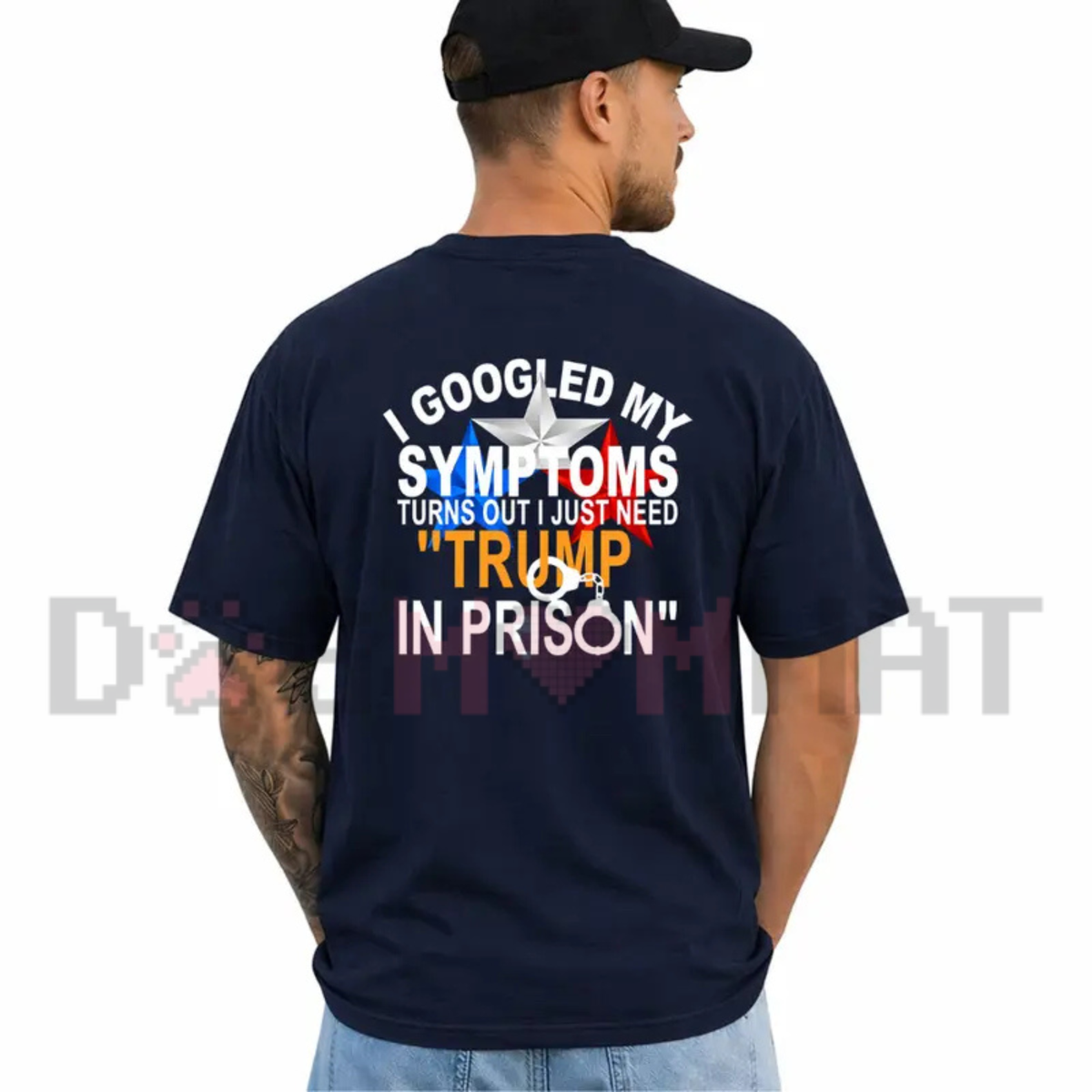"I Googled My Symptoms" Funny Medical Humor Graphic T-Shirt