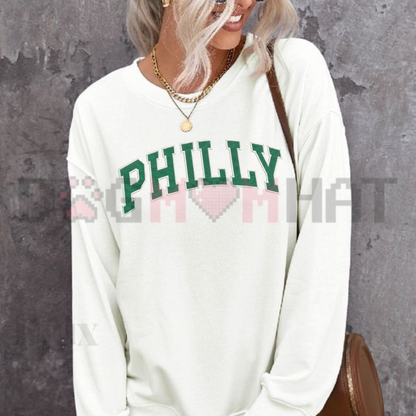 Embroidered Go Birds Game Day Crewneck Sweatshirt