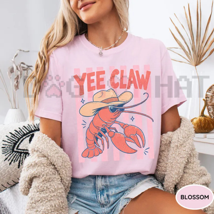 "Yee Claw" Lobster Cowboy T-Shirt