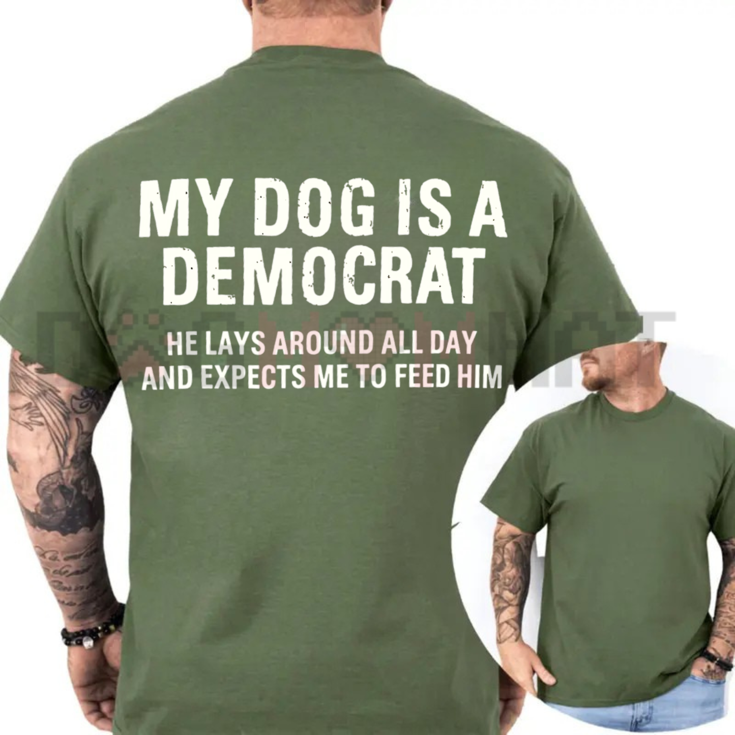 Funny "My Dog Is A Democrat" Pet Tee