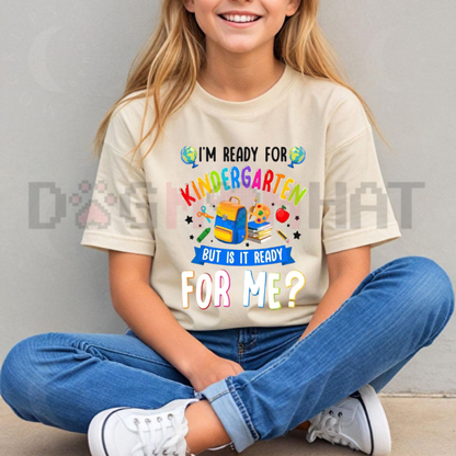 Bright Beginnings Kindergarten Crew Graphic Tee - Cute Back To School Kids Shirt