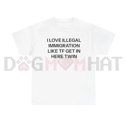 "I Love Illegal" Edgy Graphic T-Shirt