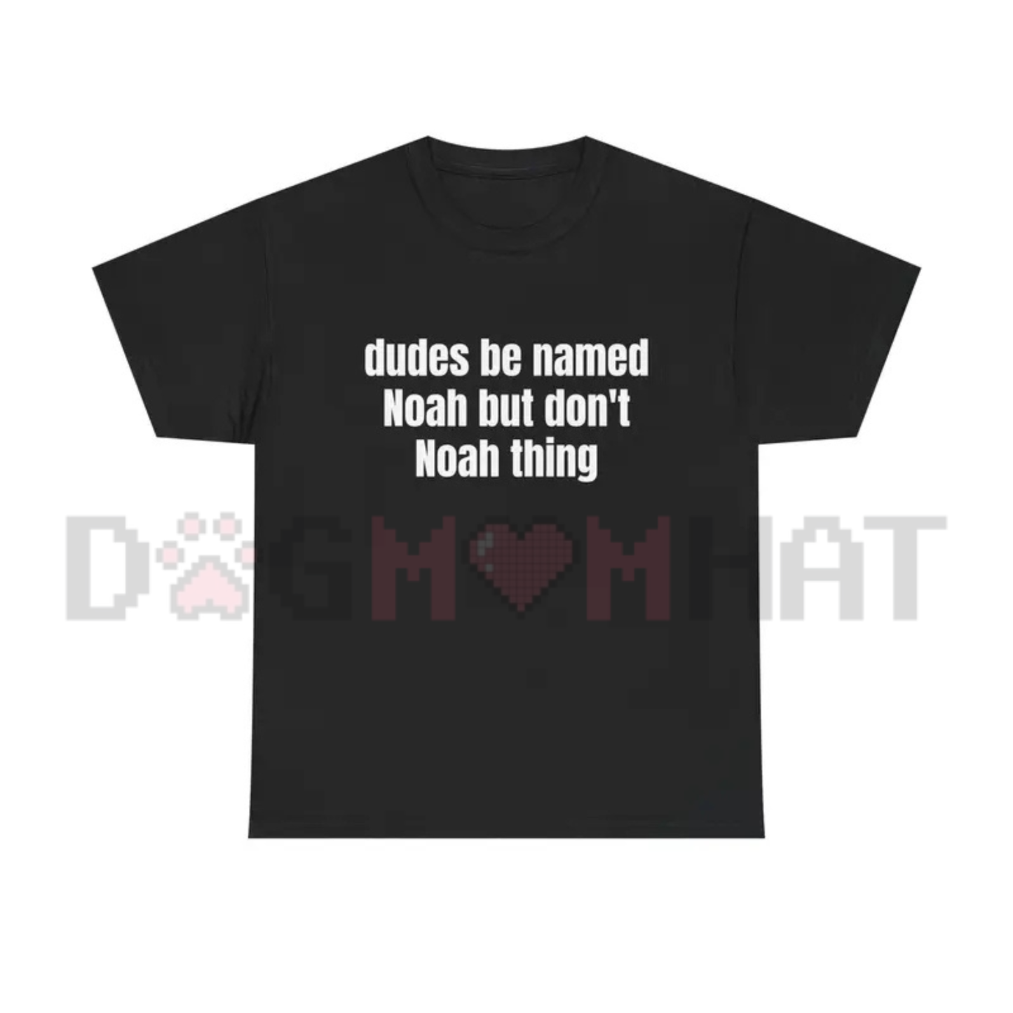 Dudes Be Named Noah But Don't Noah Thing T-Shirt - Funny Wordplay Tee