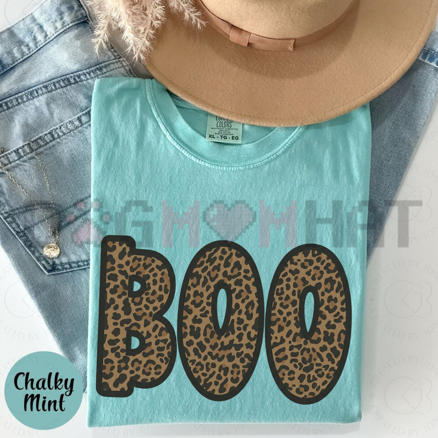 Cheetah Boo Graphic Top - Soft Cotton Unisex Halloween Short Sleeve T-Shirt