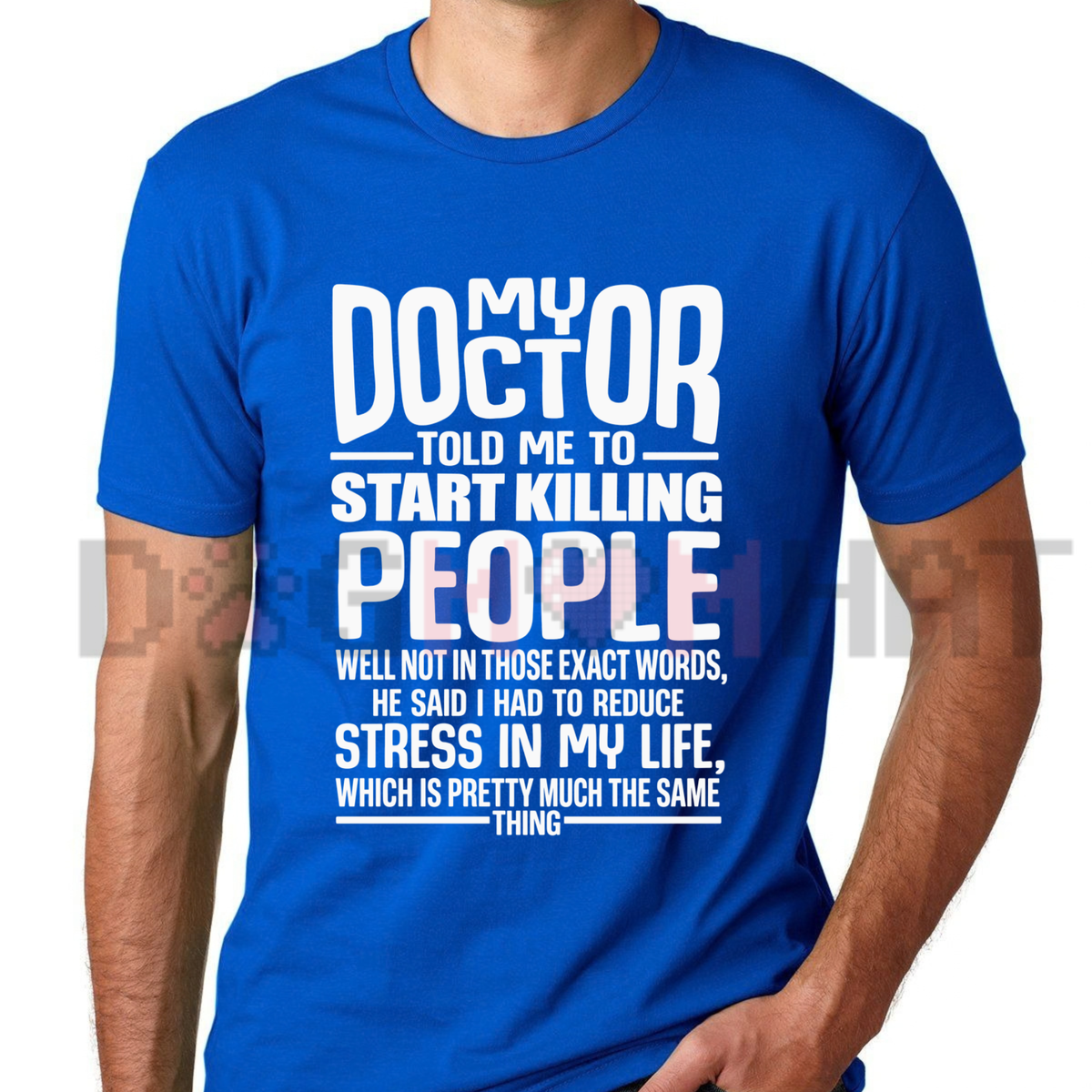 Prescribed Serenity Irony Tee – Funny Stress Quote Graphic Shirt
