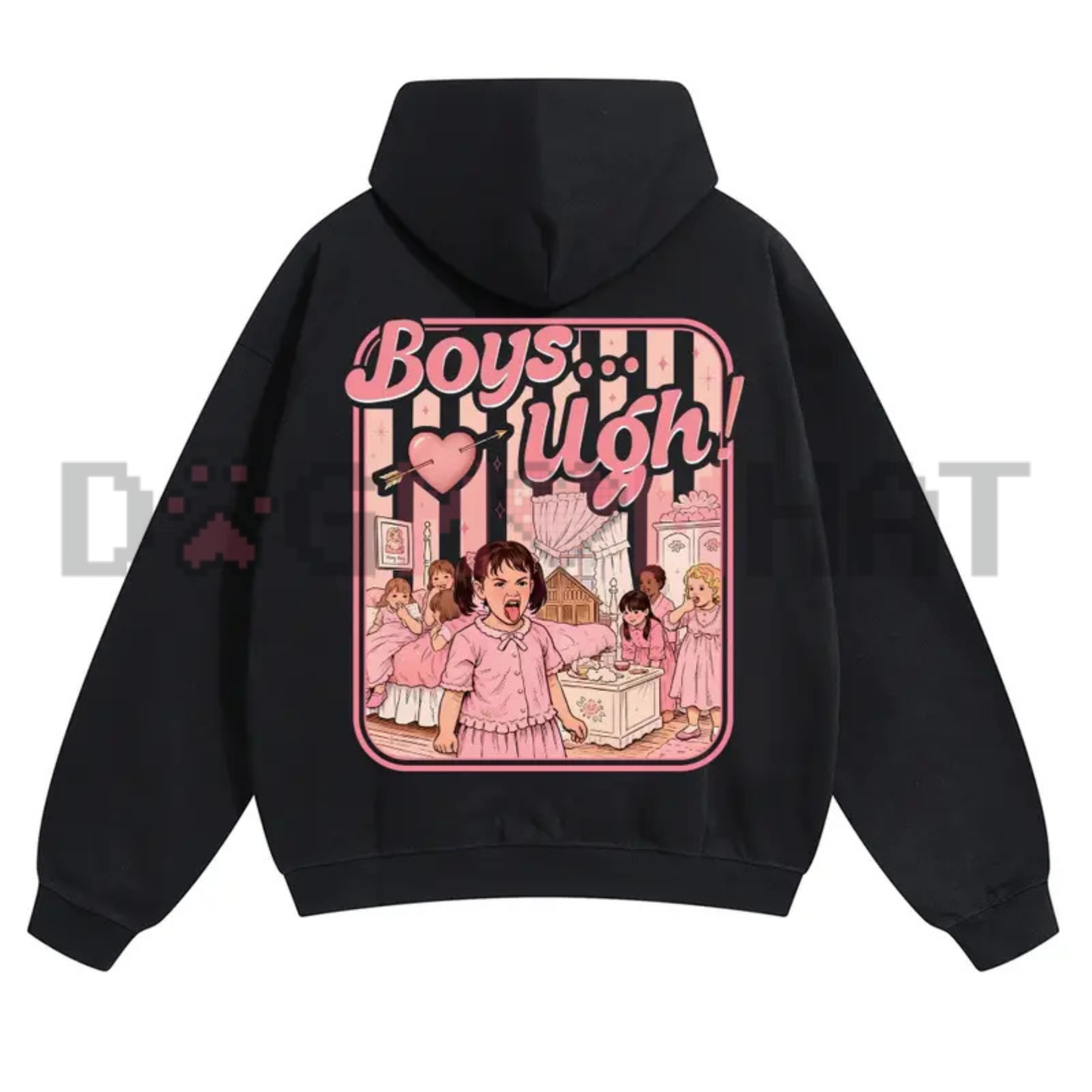 Unisex “Boys...Ugh!” Funny Valentine Hoodie