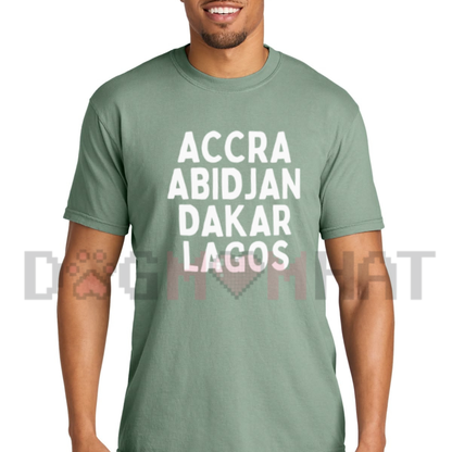 West Africa Map & Heritage Unisex Graphic T-Shirt