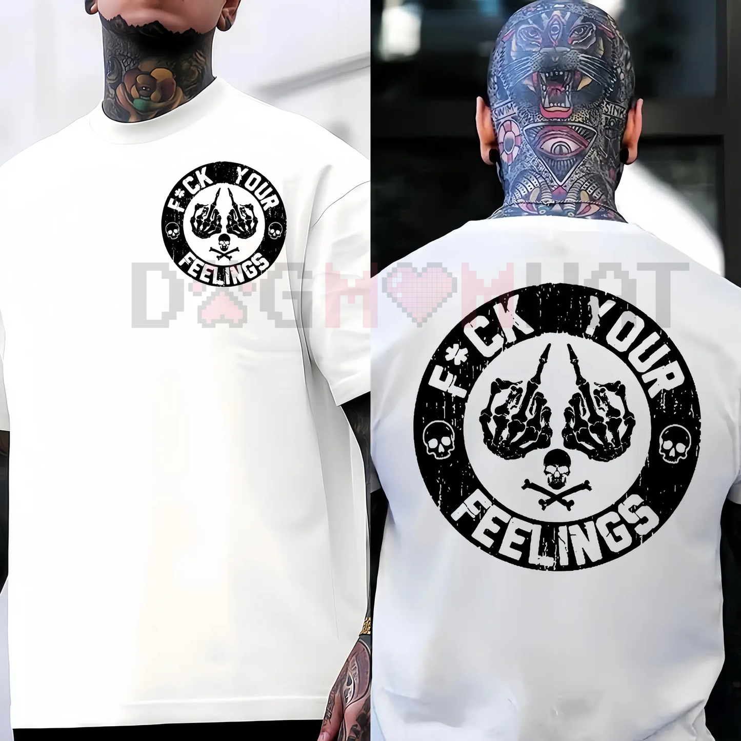 F*ck Your Feelings Skull Tee – Bold Statement Graphic T-shirt
