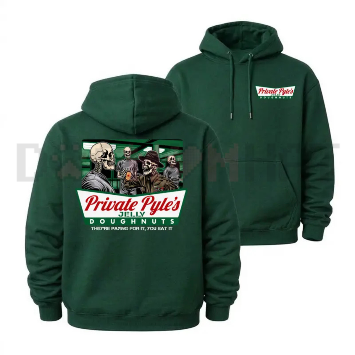Parke Horizon Hoodie – Private Pyle's Jelly Doughnuts Full Metal Jacket Graphic Pullover