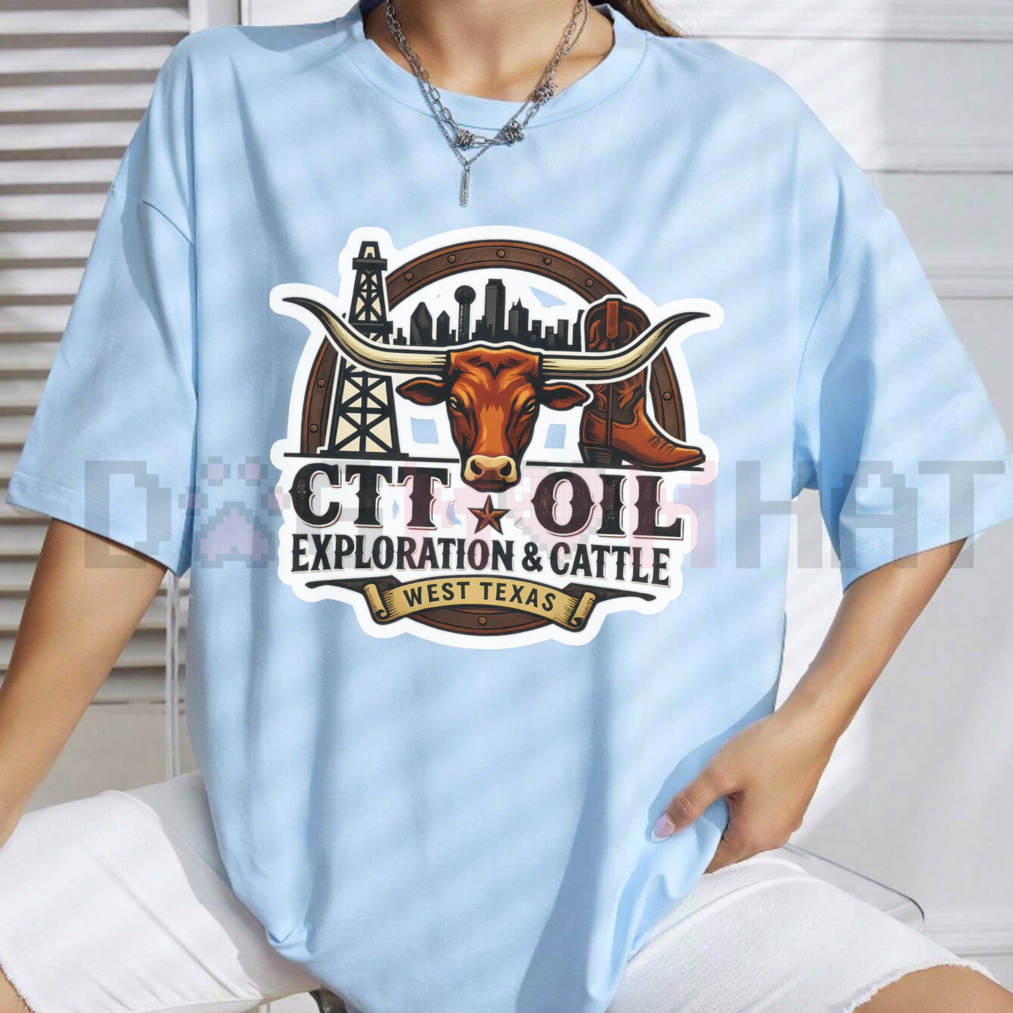 CTT Oil Exploration & Cattle T-Shirt – West Texas Oilfield Graphic Tee