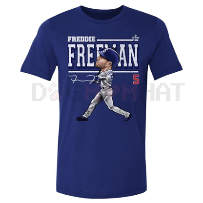 Freddie Freeman Cartoon T-Shirt – Funny LA Baseball Graphic Tee