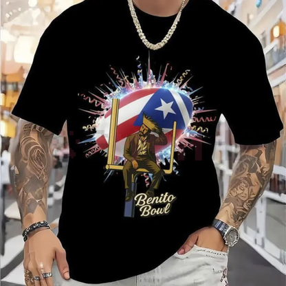 Football Helmet Star "Benito Bowl" Graphic Tee