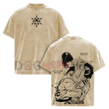 Akaza vs Koyuki Demon Slayer T-Shirt – Washed Anime Tee
