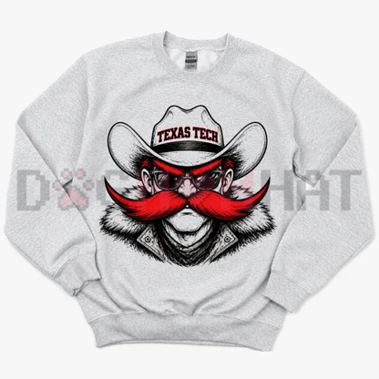 Gridiron Spirit Animal City Graphic Sweatshirt - Retro College Game Day Pullover Classic Sports Apparel