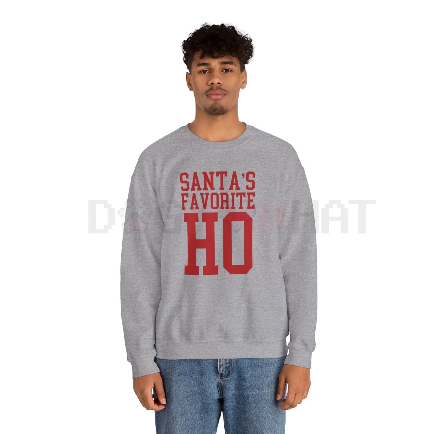 Edgy 'Santa's Favorite Ho' Viral Christmas Crewneck