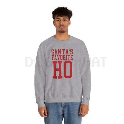 Edgy 'Santa's Favorite Ho' Viral Christmas Crewneck