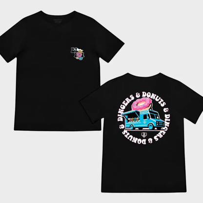 Donut Truck Graphic T-Shirt – Vintage Style Pastry Delivery Tee