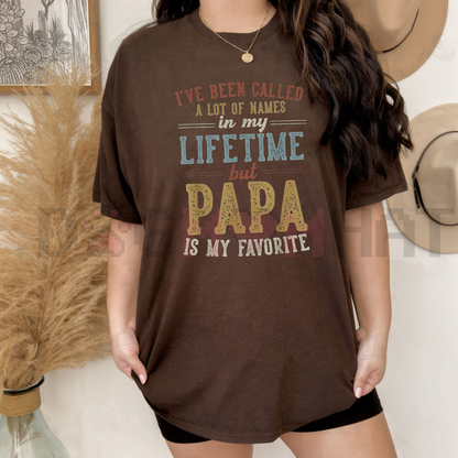 "Papa Is My Favorite Name" Father's Day T-Shirt