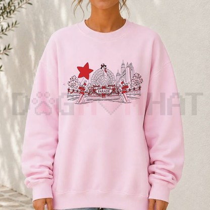 Festive Friction Crewneck – "100th Thanksgiving Parade" NYC Holiday Sweatshirt