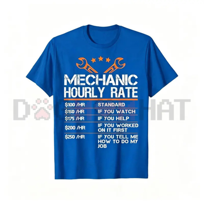 Mechanic "Hourly Labor Rate" Summer Tee