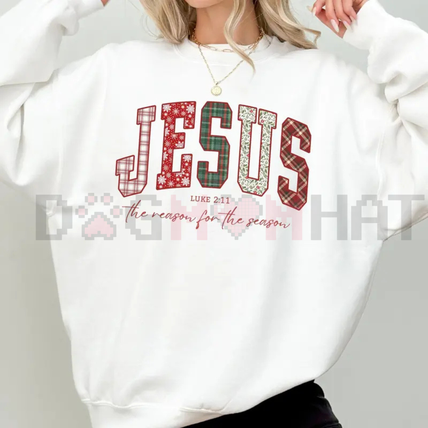 Christian Jesus Sweatshirt – Christmas Bible Verse Trendy Faith Apparel Gift