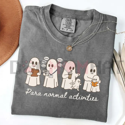 Paraprofessional Halloween Teacher T-Shirt - SpEd Para Routine Autumn Graphic Tee