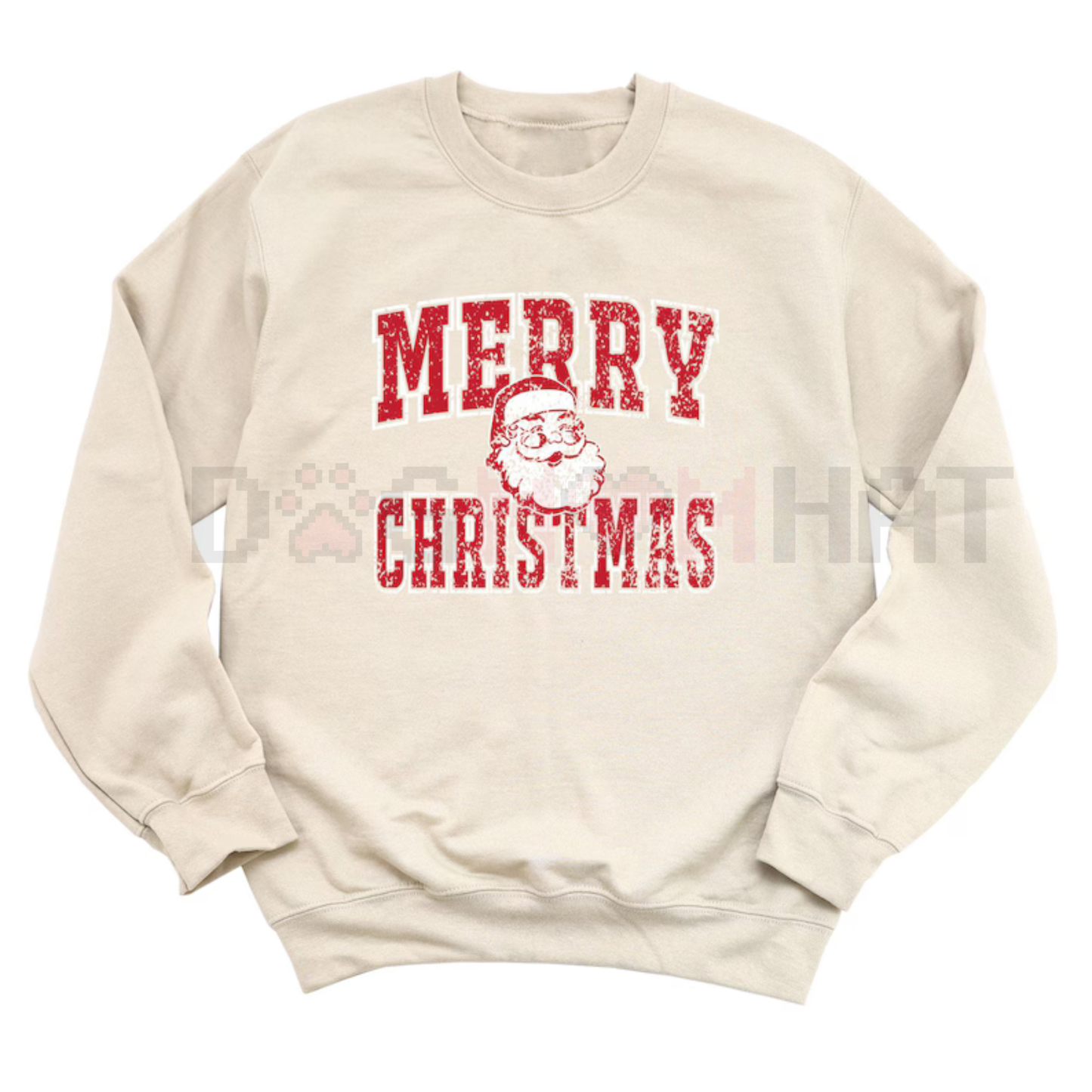 Retro Merry Christmas Santa Sweatshirt