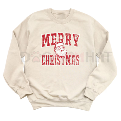 Retro Merry Christmas Santa Sweatshirt