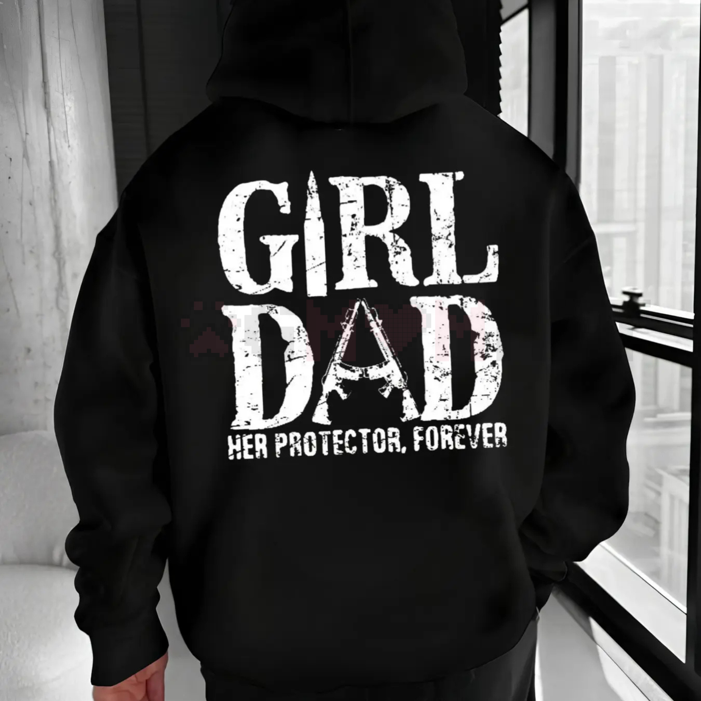 "Girl Dad - Her Protector" Statement Hoodie