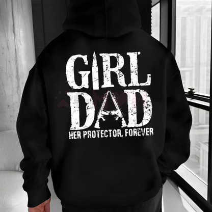 "Girl Dad - Her Protector" Statement Hoodie