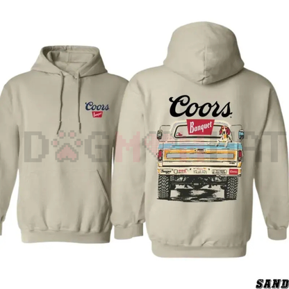 Vintage Coors Banquet Truck Hoodie – Cozy Fall Essential Beer Fan Country Pullover