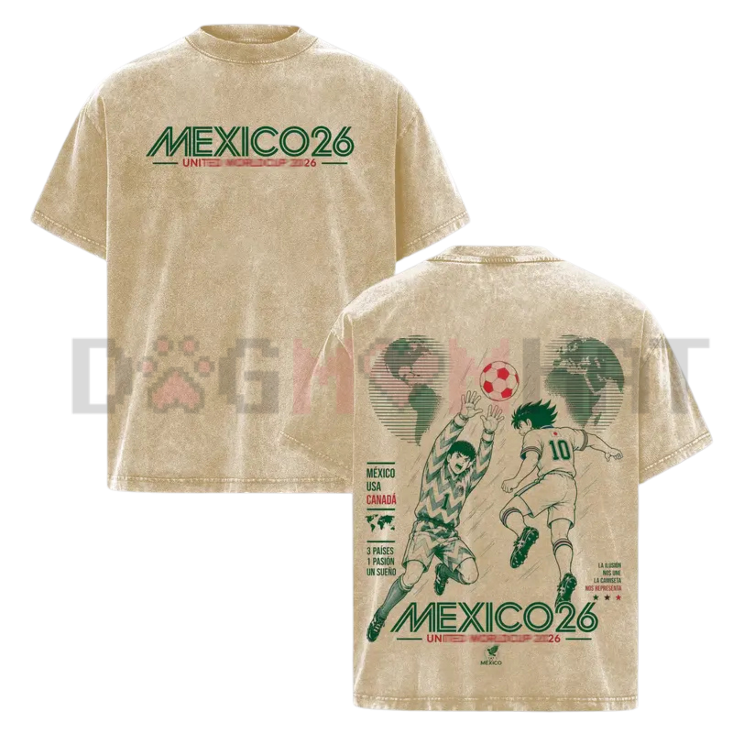 Mexico "World Football Tour 2026" Anime Soccer Tee
