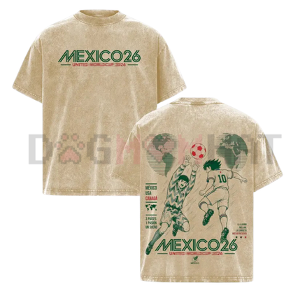 Mexico "World Football Tour 2026" Anime Soccer Tee