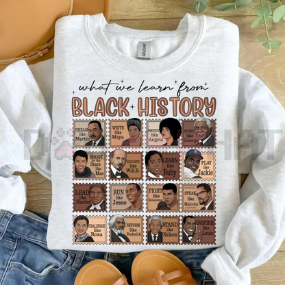 "What We Learn From Black History" Sweatshirt