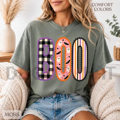 Preppy Boo Halloween Comfort Colors® Graphic T-Shirt