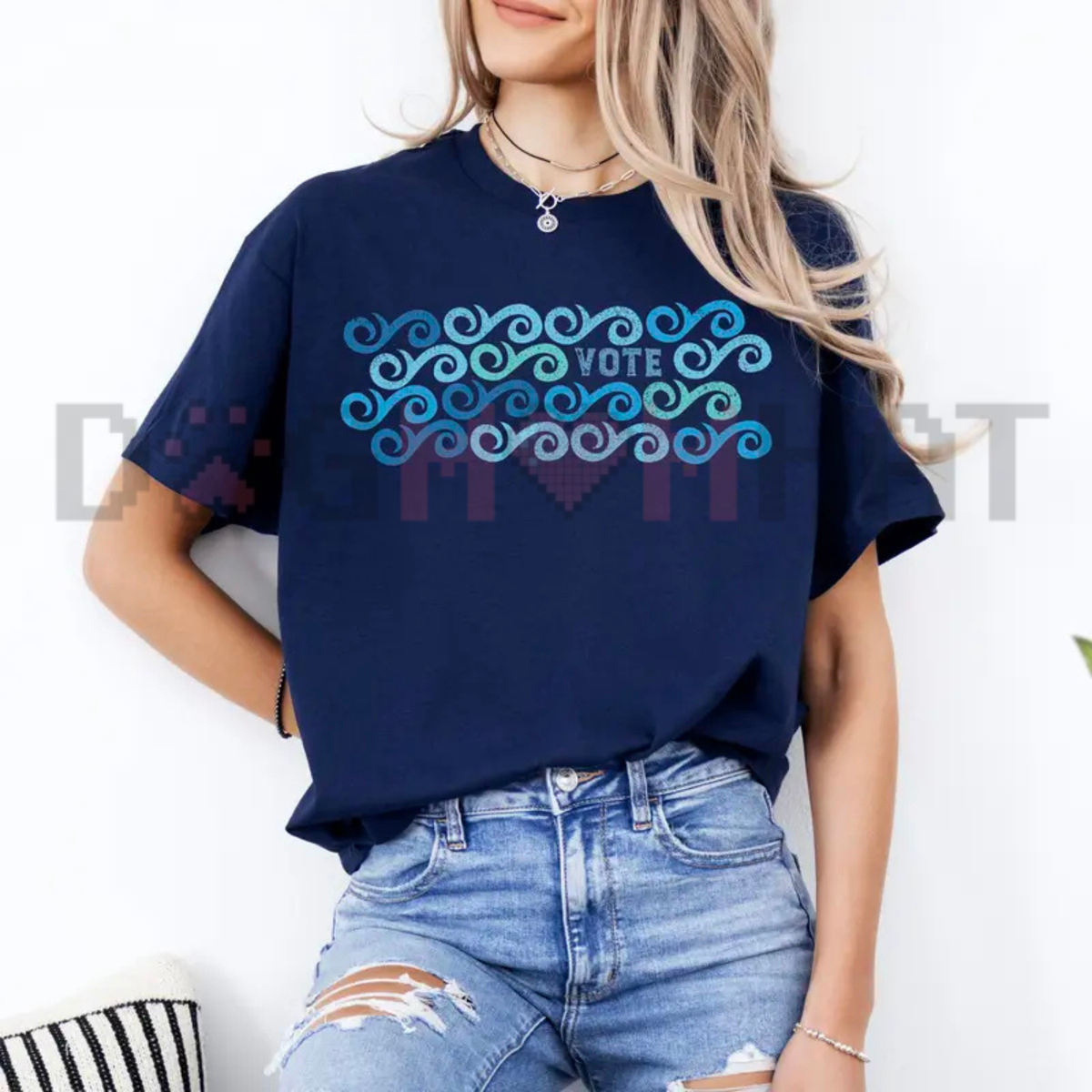 Vote Blue Wave Graphic T-Shirt – Progressive 2026 Election Tee