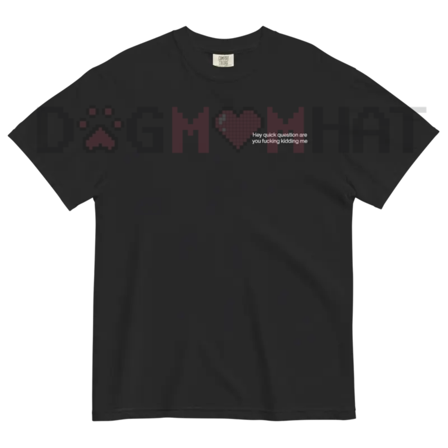 "Hey Quick Question Are You Kidding Me" Embroidered Tee