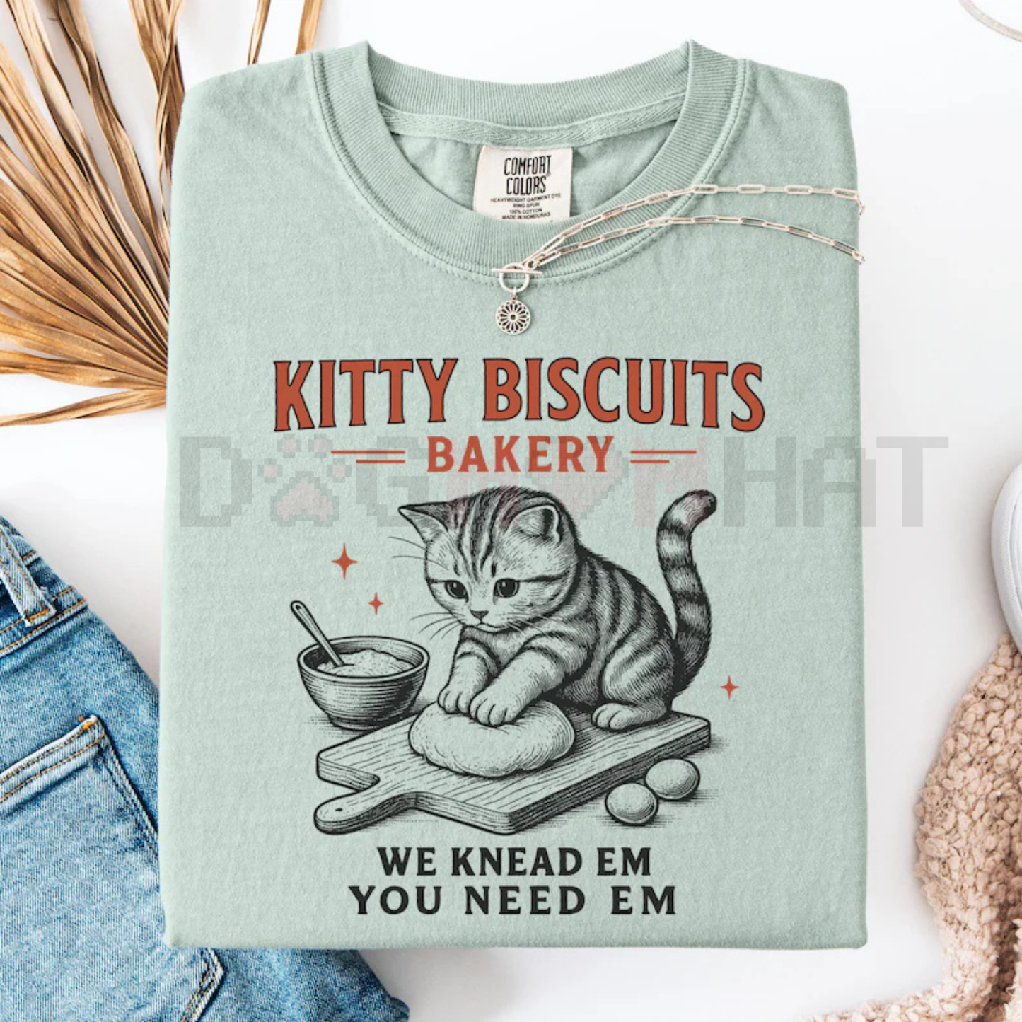 Funny Sourdough Cat Comfort Colors® Meme Tee