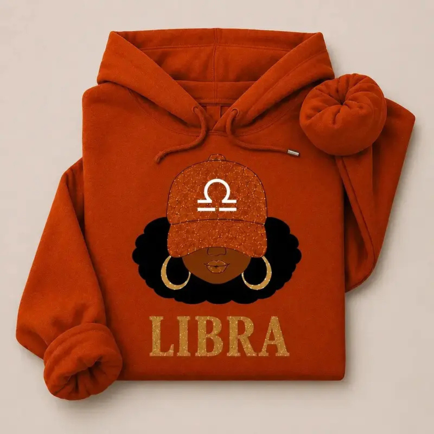 "Zodiac Slay Girl" Afro Zodiac Sign Hoodie - Cozy Horoscope Graphic Pullover