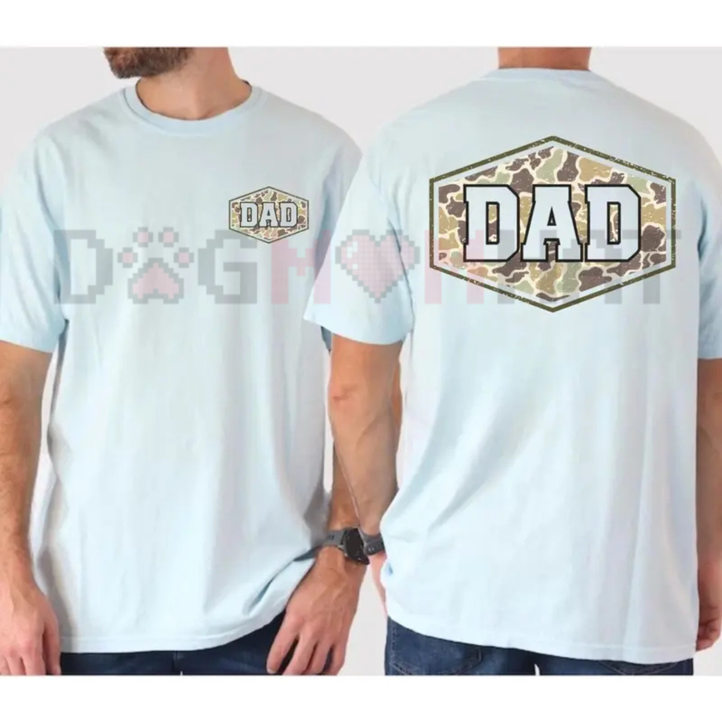 Comfort Colors Camouflage "Varsity Dad" T-Shirt