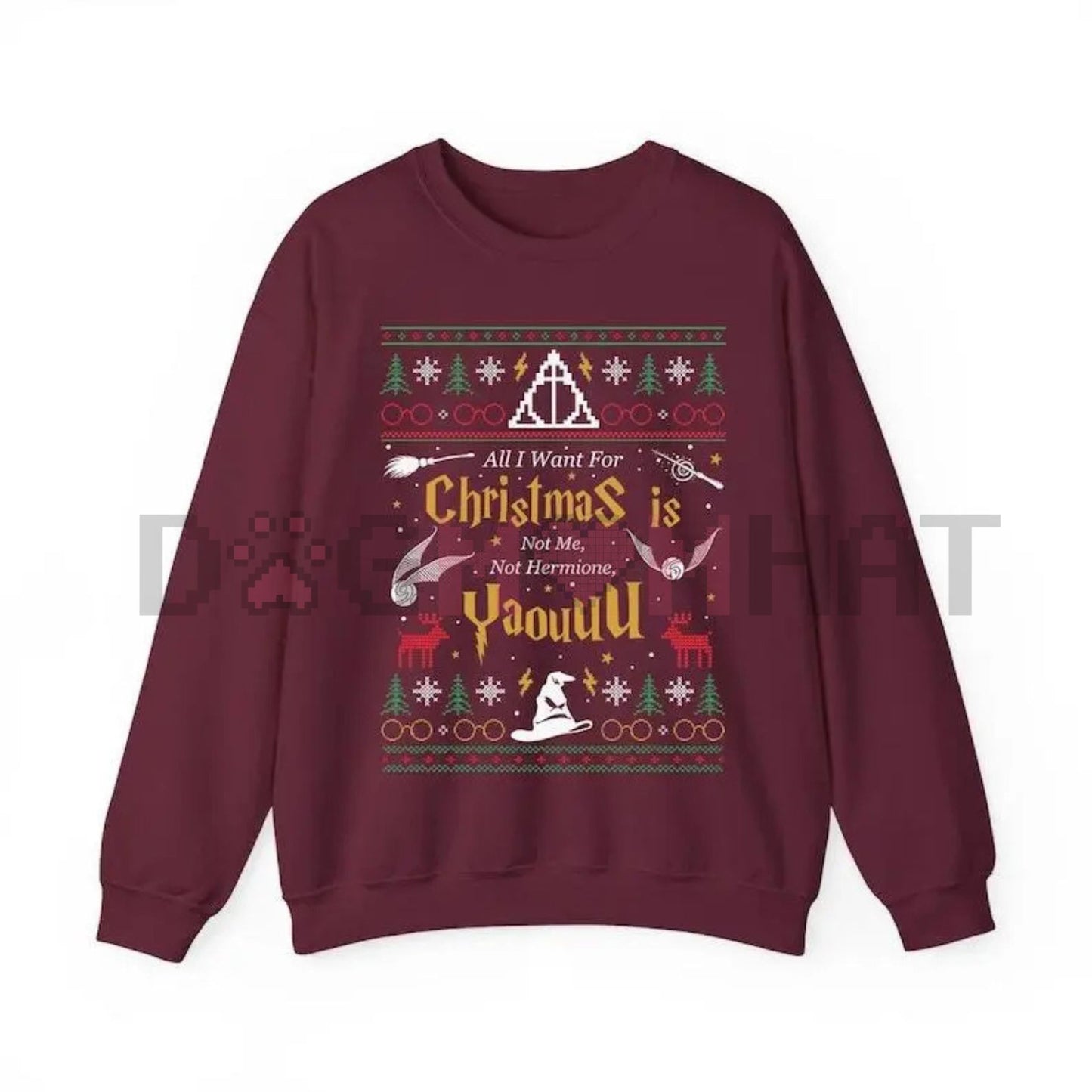 "All I Want for Christmas Is Not Me" Ugly Sweatshirt – Funny Self-Deprecating Holiday Crewneck