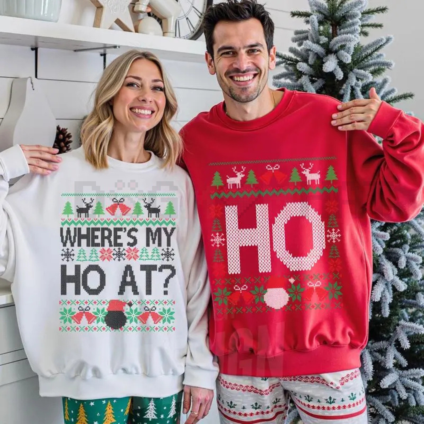 Funny Couples "Where's My Ho At?" Matching Sweatshirt
