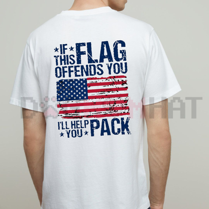 The Patriot Distressed American Flag Tee