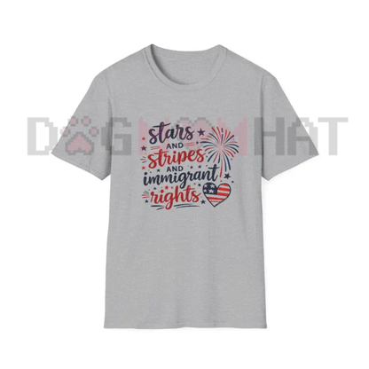 Stars-and-Stripes Immigrant Rights T-Shirt